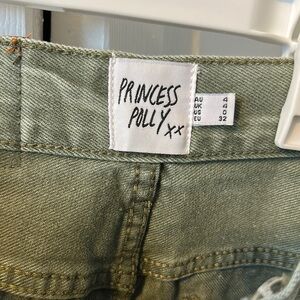 Princess Polly Women's Green Jeans